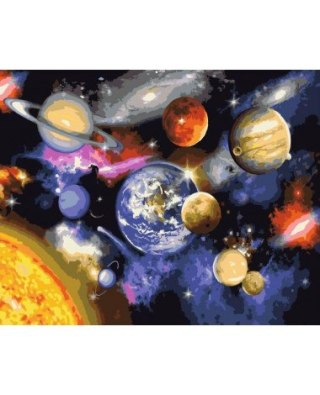 Malowanie po numerach 40x50 Parada planet