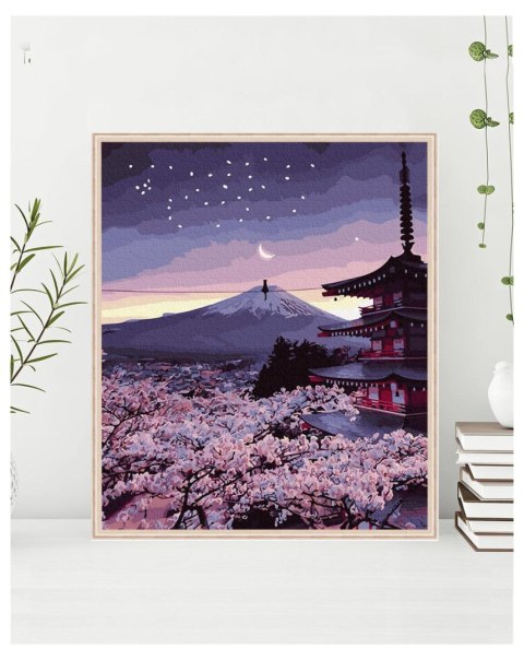 Malowanie po numerach 40x50 Wieczór w Japonii