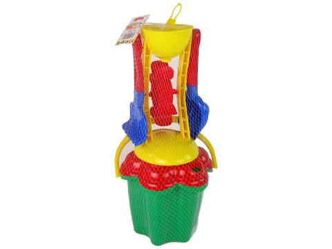 Komplet Do Piasku "Kwiatek" 5 Elementów z Młynkiem