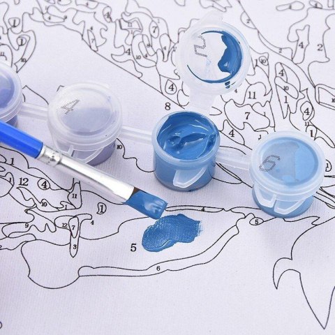 Malowanie po numerach 40x50 Łódź o Zachodzie Słońca