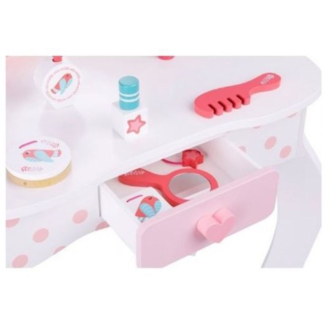 TOOKY TOY Drewniana Toaletka Dziecięca z Krzeszłem