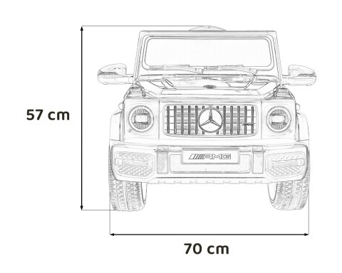 Pojazd Mercedes G63 AMG Czarny 4x4