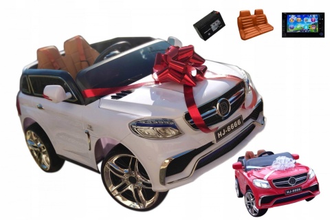 AUTKO MERCEDES NA AKUMULUATOR USB LCD SKÓRA MP4