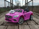 Pojazd na Akumulator Mercedes SL400 Różowy + LCD MP4