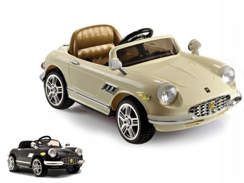 Samochód akumulatorowy RETRO gumowe koła MP3 PILOT