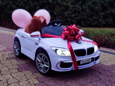 Samochód na akumulator BMW na PILOT EVA SKÓRA MP3