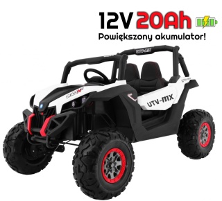 Auto na akumulator Buggy SuperStar XMX603 4x4 biały POWIĘKSZONY AKUMULATOR
