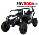 Pojazd Buggy ATV STRONG Racing Biały POWIĘKSZONY AKUMULATOR 24V 20Ah