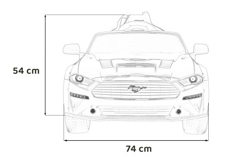 Pojazd Ford Mustang GT Biały