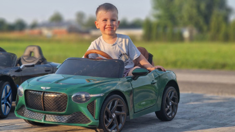 BENTLEY BACALAR ZIELONY Auto na akumulator EVA SKÓRA Pilot