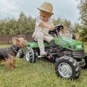 WOOPIE Traktor MAX na Pedały z Przyczepą Zielony + Wiaderko Zestaw Wakacyjny 8 akc Koszyk