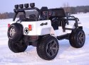 MEGA JEEP 4X4 Z REDUKTOREM NAPĘDU EXCLUSIVE 24 V, 480 WAT, WOLNY START,MIĘKKIE KOŁA /WXE1688-24V