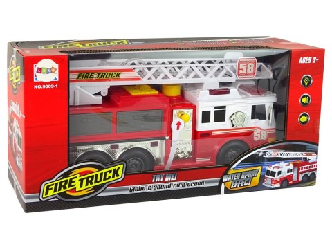 Woź Strażacki Straż Pożarna Dźwięki Światła Czerwona