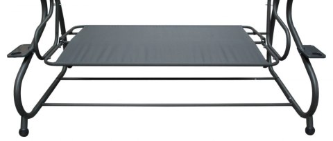 Huśtawka Ogrodowa Regulowana Siedzisko Textylina 2x1 Zielona