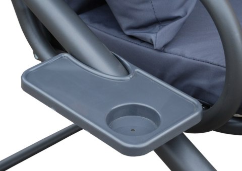 Huśtawka Ogrodowa Siedzisko Textylina 2x1 WZÓR Zielona