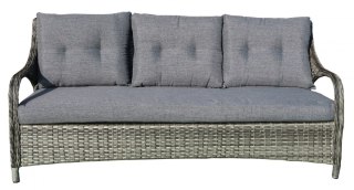 Komplet Wielkie Meble Aluminiowe Podnóżek Grafitowe