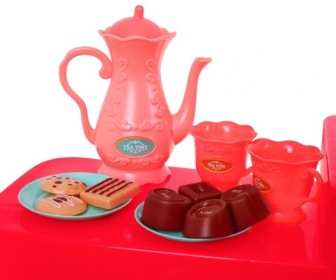 Kuchnia Aneks Kuchenny Kran z Wodą 46 Elementów Różowa