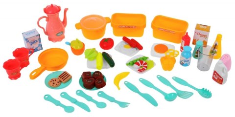 Kuchnia Aneks Kuchenny Kran z Wodą 46 Elementów Różowa