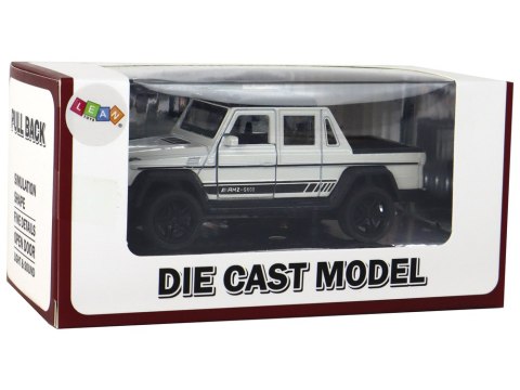 Autko Terenowe 1:36 Przyczepa Dźwięki Światła Białe