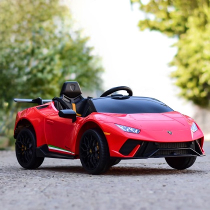 Auto na akumulator Lamborghini Huracan Czerwone 4x45W + PILOT