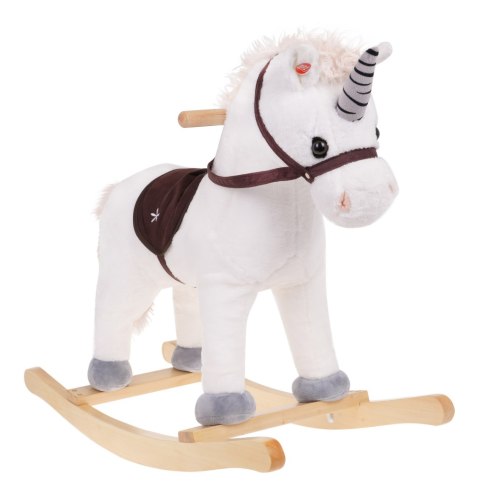 Konik Koń Na Biegunach Biały