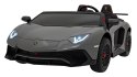 Auto na akumulator XXL Lamborghini Aventador SV STRONG 200W bezszczotkowy silnik 24V Szary / Srebrny