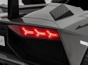 Auto na akumulator XXL Lamborghini Aventador SV STRONG 200W bezszczotkowy silnik 24V Szary / Srebrny