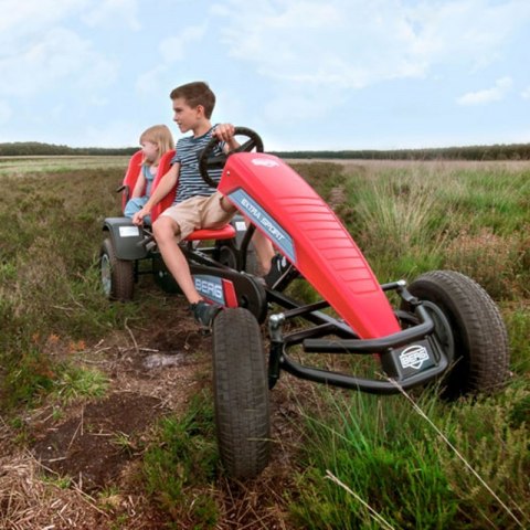 BERG Gokart na Pedały Extra Sport Czerwony BFR Pompowane koła od 5 lat do 100 kg