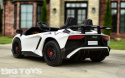 Auto na akumulator XXL Lamborghini Aventador SV STRONG 200W bezszczotkowy silnik 24V Biały
