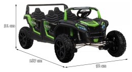 Pojazd 4-osobowy Buggy ATV RACING UTV2000 Z Baterią Li-ion Zielony