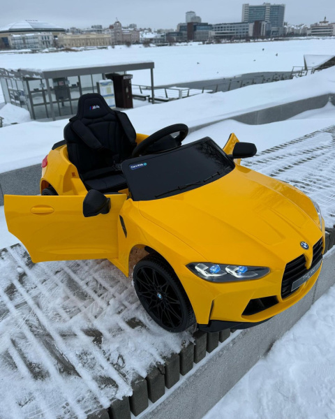 Auto Na Akumulator Bmw M4 Zółte