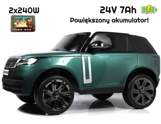 Auto Na Akumulator Range Rover DK-RR998 24V Zielone Lakierowane + panel MP4