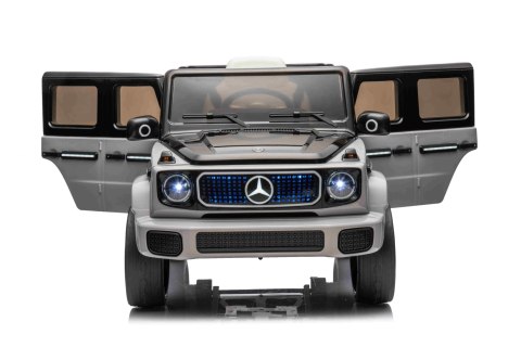Autko na akumulator Mercedes Benz EQG Srebrny 4x4 12V9Ah