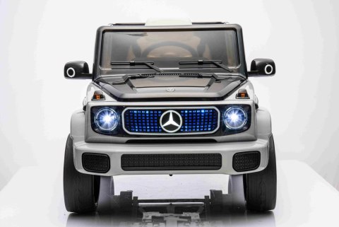 Autko na akumulator Mercedes Benz EQG Srebrny 4x4 12V9Ah