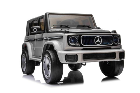 Autko na akumulator Mercedes Benz EQG Srebrny 4x4 12V9Ah