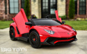 Auto na akumulator XXL Lamborghini Aventador SV STRONG 200W bezszczotkowy silnik 24V Szary / Srebrny