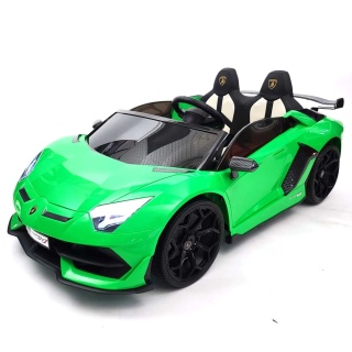 LICENCJONOWANY LAMBORGHINI AVENTADOR SVJ DLA 2 DZIECI, FUNKCJA DRIFTU MIĘKKIE SIEDZENIE, MIĘKKIE KOŁA/SX2028 2x300W