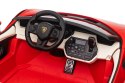 Auto na akumulator dwuosobowe Lamborghini SIAN Czerwony 4x100W 24V