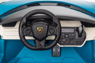 Auto na akumulator dwuosobowe Lamborghini SIAN Niebieski LAKIEROWANY 4x100W 24V9Ah