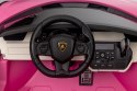 Auto na akumulator dwuosobowe Lamborghini SIAN Różowy 4x100W 24V