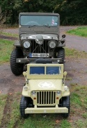 Pojazd Retro Wojskowy 4x4 Piaskowy 24V JH-101 WILLYS