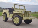 Pojazd Retro Wojskowy 4x4 Piaskowy 24V JH-101 WILLYS