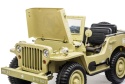 Pojazd Retro Wojskowy 4x4 Piaskowy 24V JH-101 WILLYS