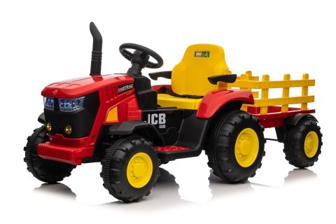 Pojazd Traktor z Przyczepą Czerwony
