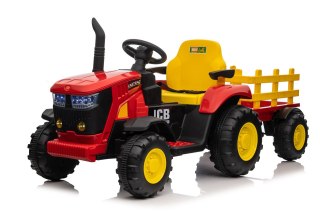 Pojazd Traktor z Przyczepą Czerwony