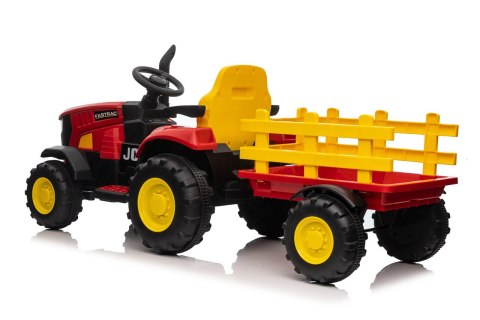 Pojazd Traktor z Przyczepą Czerwony