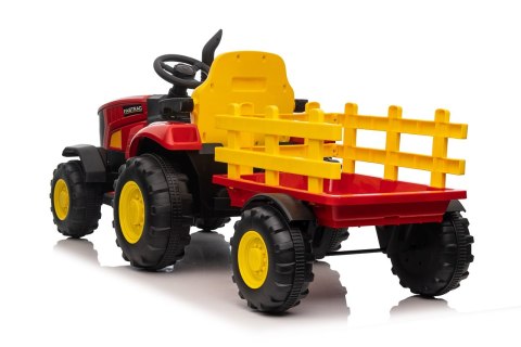 Pojazd Traktor z Przyczepą Czerwony