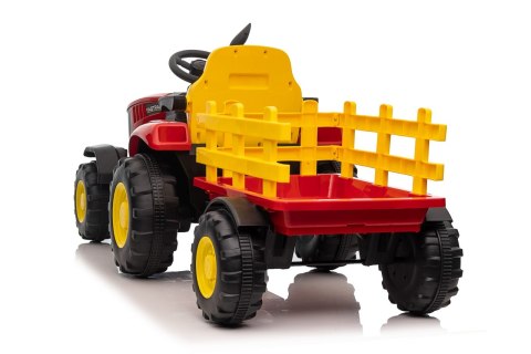 Pojazd Traktor z Przyczepą Czerwony