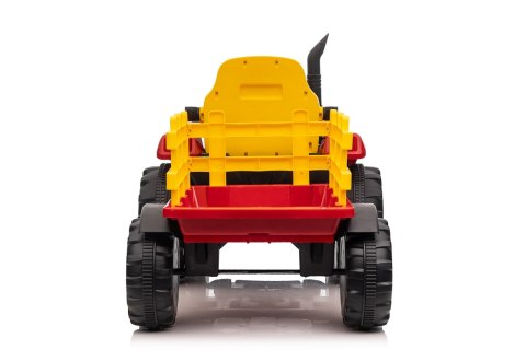 Pojazd Traktor z Przyczepą Czerwony