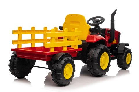 Pojazd Traktor z Przyczepą Czerwony